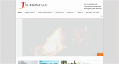 Desktop Screenshot of freedomfarmministries.org