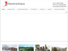Tablet Screenshot of freedomfarmministries.org